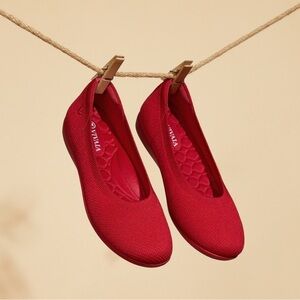 Vivaia Red Claire Walker Flat Slip On Size 8.5